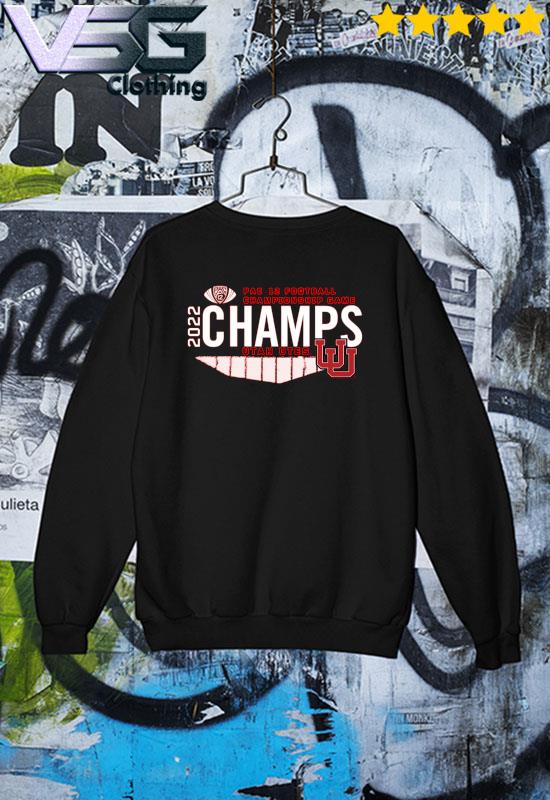 Utah Utes 2022 PAC-12 Football Conference Champions Locker Room T-Shirt Sweater Utah Utes 2022 PAC-12 Football Conference Champions Locker Room T-Shirt Sweater