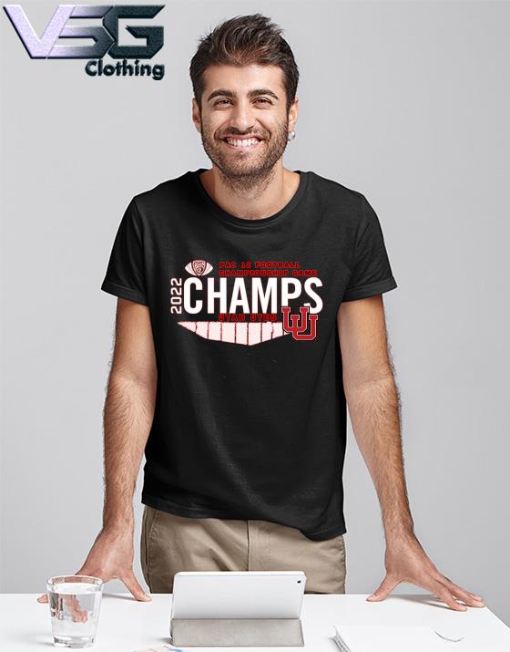 Utah Utes 2022 PAC-12 Football Conference Champions Locker Room T-Shirt