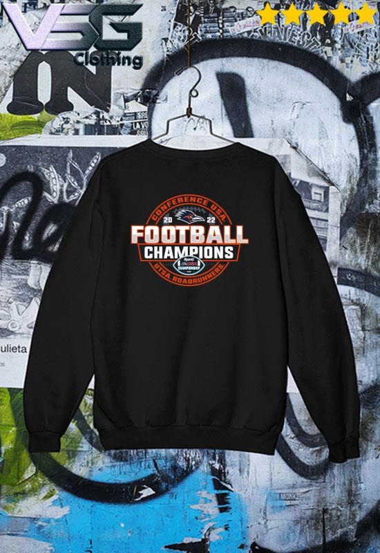 UTSA Roadrunners 2022 C-USA Football Conference Champions Locker Room T-Shirt Sweater UTSA Roadrunners 2022 C-USA Football Conference Champions Locker Room T-Shirt Sweater