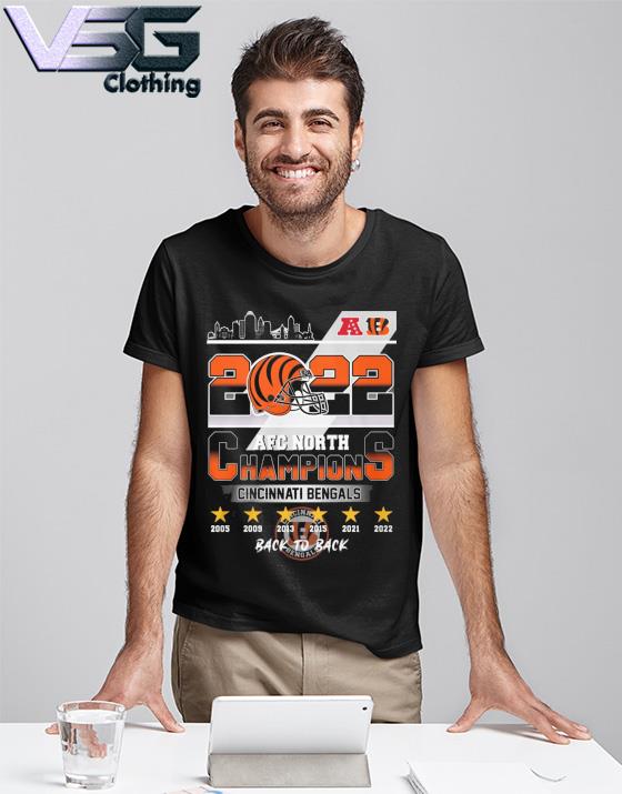 2021 2022 AFC North Champions Cincinnati Bengals T-shirt