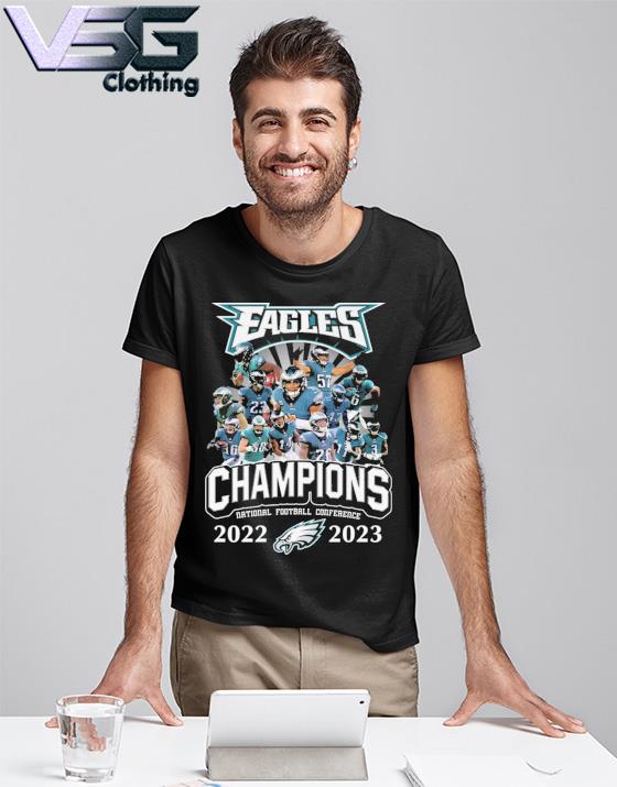 Philadelphia eagles team football 2022 nfc champions shirt, hoodie