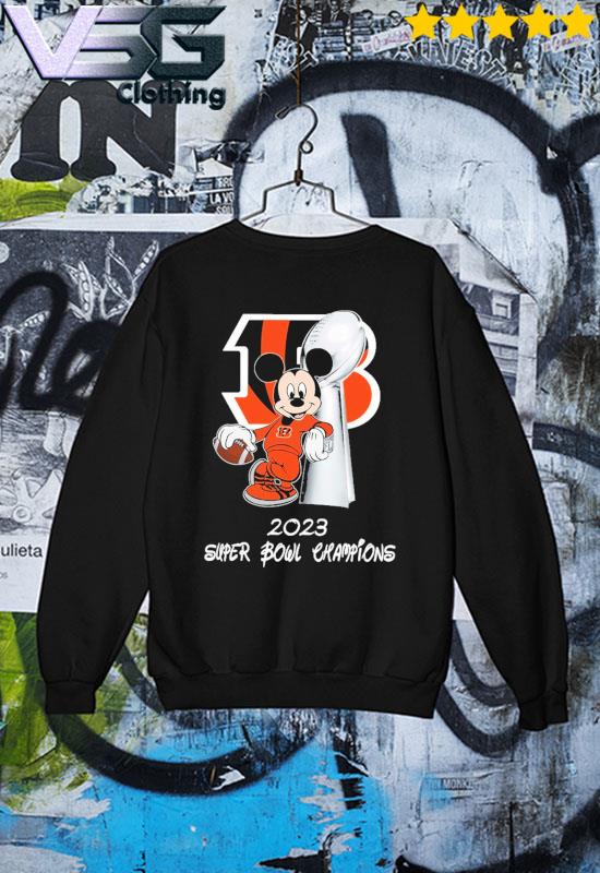 Cincinnati bengals mickey super bowl champion 2023 shirt, hoodie