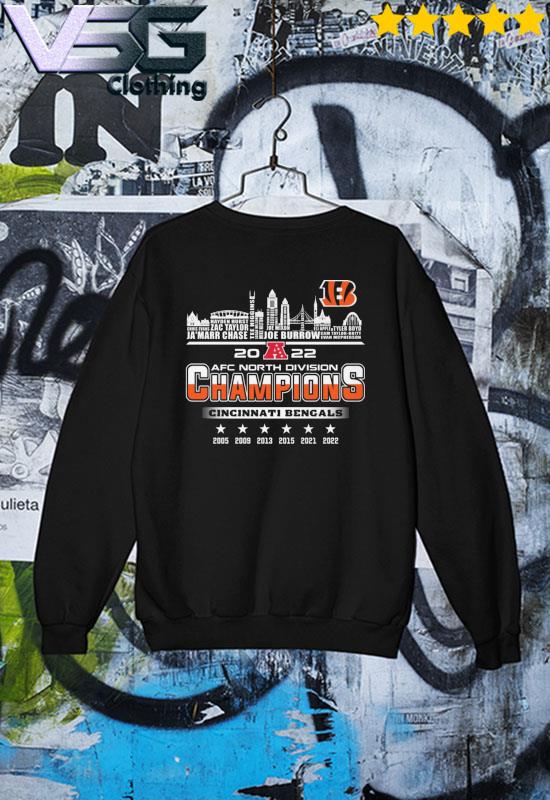 Cincinnati Bengals 2021 2022 AFC North Division Champions NFL football  shirt, hoodie, sweatshirt and tank top