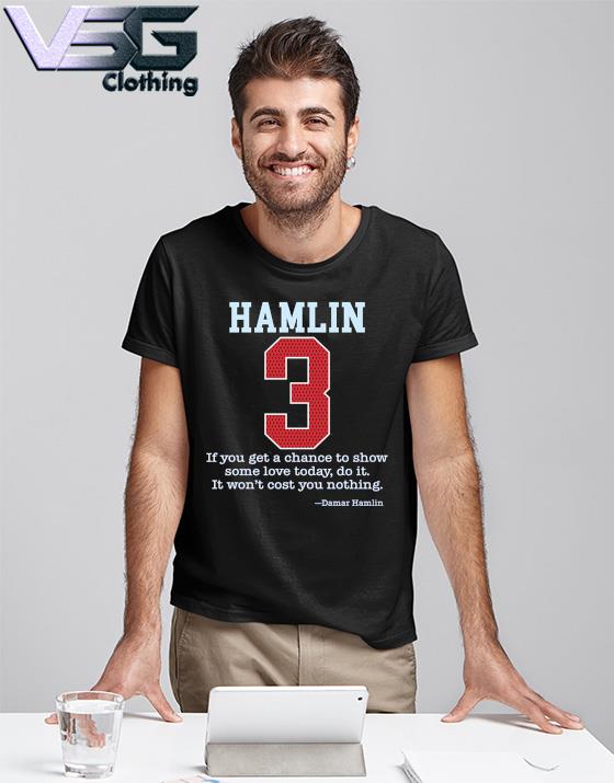 Love For 3 Damar Hamlin Shirt - Trendingnowe