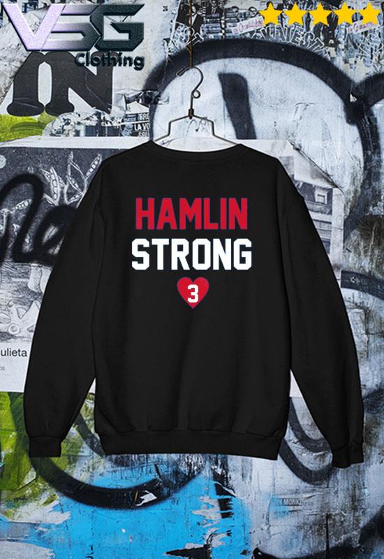 Damar Hamlin Sweatshirt Strong Man Black Shirt - Anynee