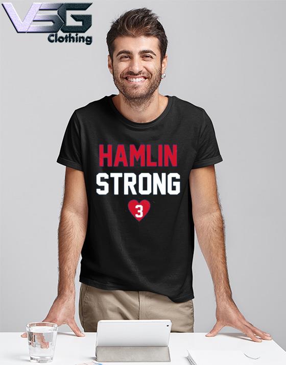 Damar Hamlin Sweatshirt Strong Man 3 Black Shirt - Anynee