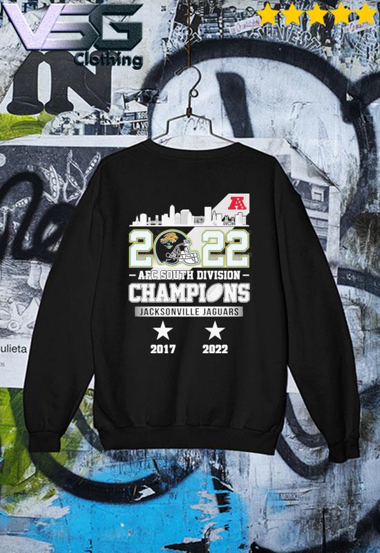 Jacksonville Jaguars city skyline 2022 AFC south division Champions shirt,  hoodie, sweater, long sleeve and tank top