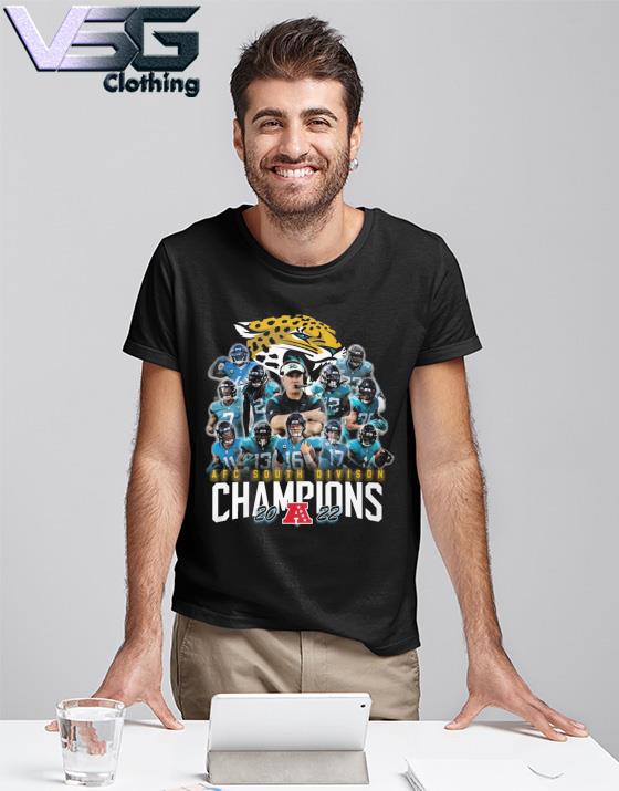 Official Jacksonville jaguars team 2022 AFC south Division champions shirt,tank  top, v-neck for men and women