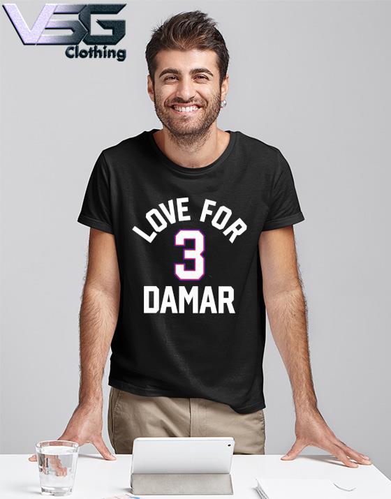 Kansas Love for Damar' No. 3 shirt