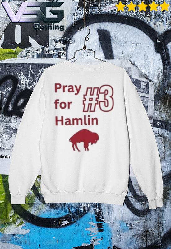 Love For 3 T-Shirt, Damar Hamlin T-shirt, Pray For Damar Hamlin Shirt,  hoodie, sweater, long sleeve and tank top