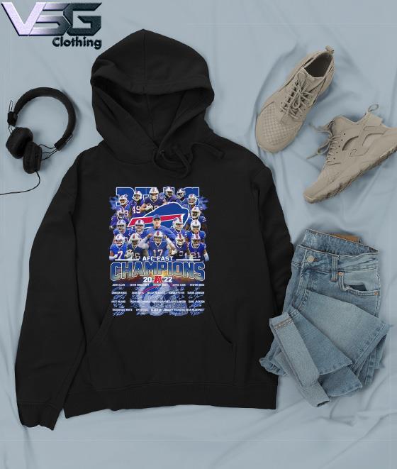 Buffalo Bills Team 2022 AFC East Champions Signatures Shirt, hoodie,  sweater, long sleeve and tank top