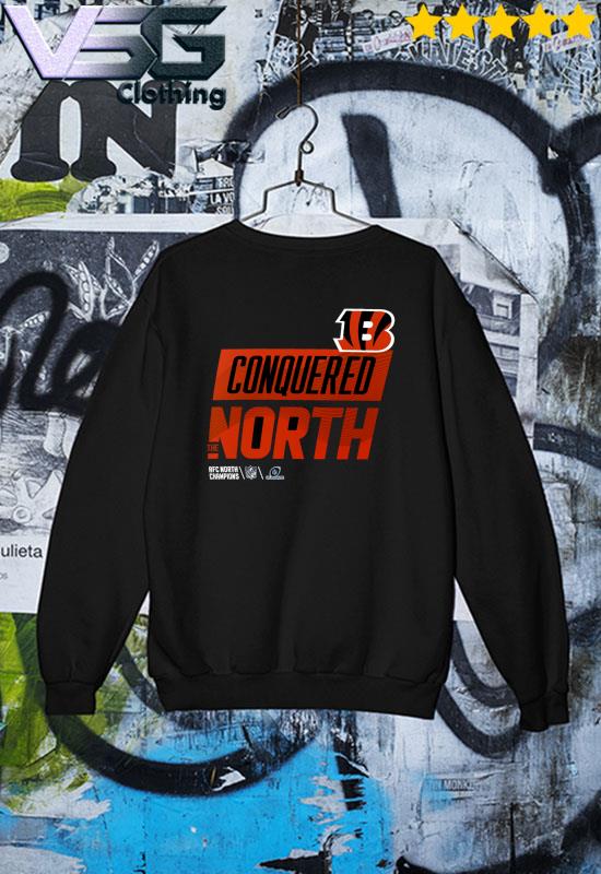 Cincinnati bengals conquered north nike shirt, hoodie, sweater, long sleeve  and tank top