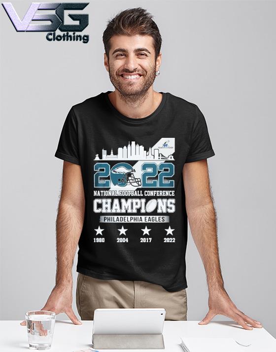 Official 2022 National Football Conference Champions Philadelphia Eagles  1980-2022 shirt, hoodie, sweater, long sleeve and tank top