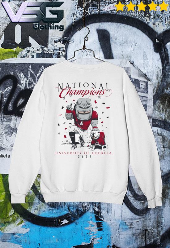 Georgia Bulldogs : 2022 Football National Champions Mascot T-Shirt