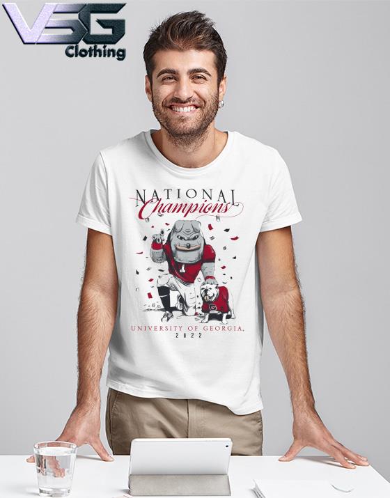 Georgia Bulldogs : 2022 Football National Champions Mascot T-Shirt