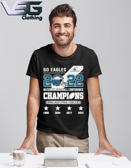 Official Philadelphia Eagles 2022 NFC Conference Champions 1980 2004 2017  2022 shirt, hoodie, sweater, long sleeve and tank top