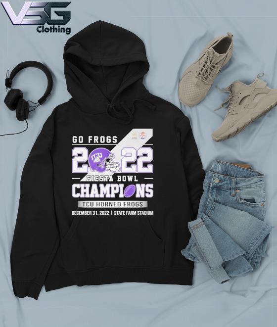 Official Go Frogs 2022 Fiesta Bowl Champions TCU Horned Frogs