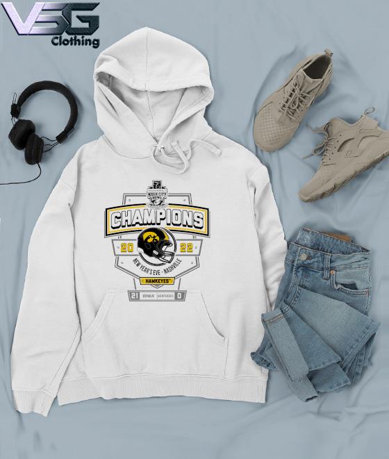 Iowa Hawkeyes champions transperfect music city bowl 2022 shirt, hoodie,  sweater, long sleeve and tank top