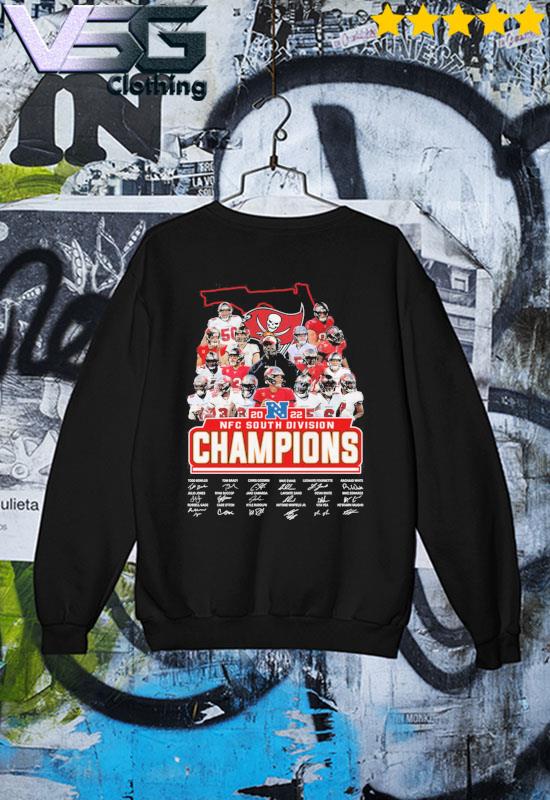 Tampa bay buccaneers 2021 nfc championship champions signatures shirt,  hoodie, longsleeve tee, sweater