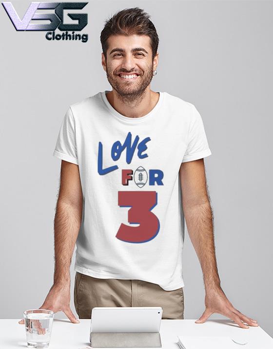 Love 3 Damar Hamlin Get Well Damar Shirt, hoodie, sweater, long