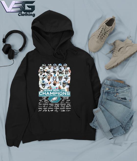 Philadelphia Eagles Team 2022-2023 Super Bowl LVII Champions Signatures  Shirt, hoodie, sweater, long sleeve and tank top