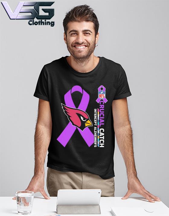 Arizona Cardinals NFL Crucial Catch Intercept Alzheimer's shirt