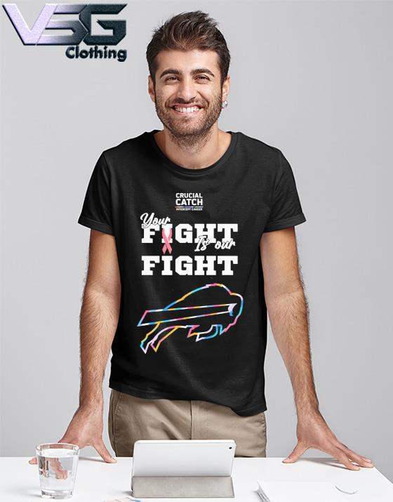 Buffalo Bills Crucial Catch Intercept Cancer Your Fight Is Our Fight shirt  - Peanutstee