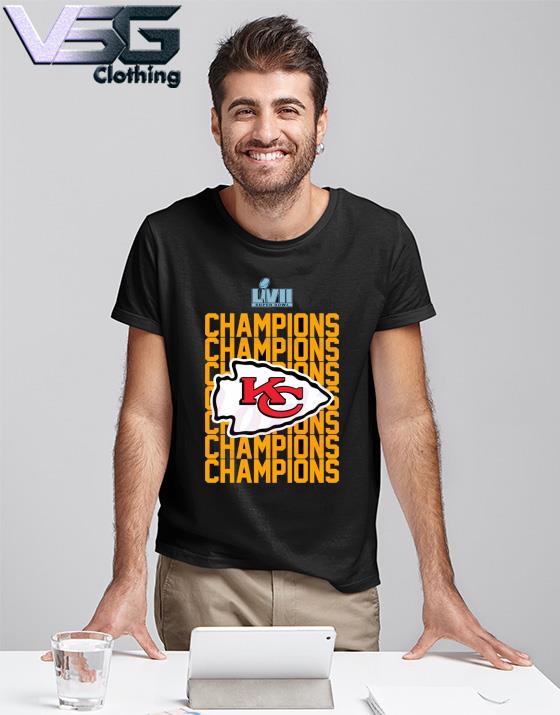 Champions Champions Champions Kansas City Chiefs 2022 World Champions Shirt
