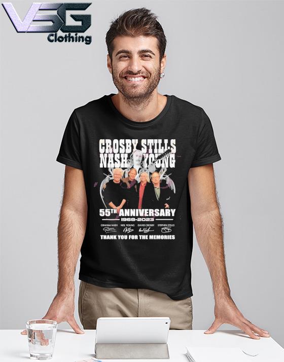 Crosby, Stills, Nash & Young 55th Anniversary 1968 2023 Thank You For The Memories T-Shirt