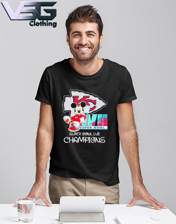 Disney Mickey Mouse Super Bowl Champions Kansas City Chiefs T-shirt –