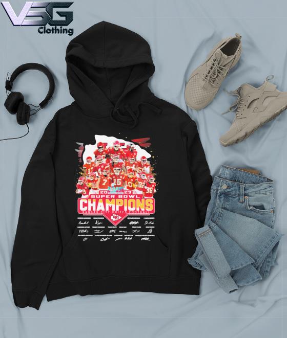 Kansas city Chiefs afc championship 2021 champions signatures shirt,  hoodie, sweater, long sleeve and tank top