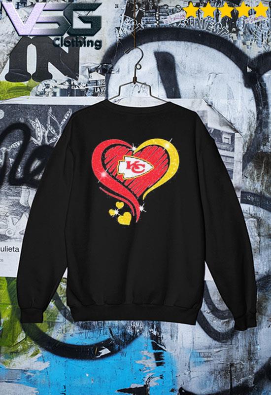 Diamond heart Kansas City Chiefs shirt, sweater, hoodie, and ladies tee