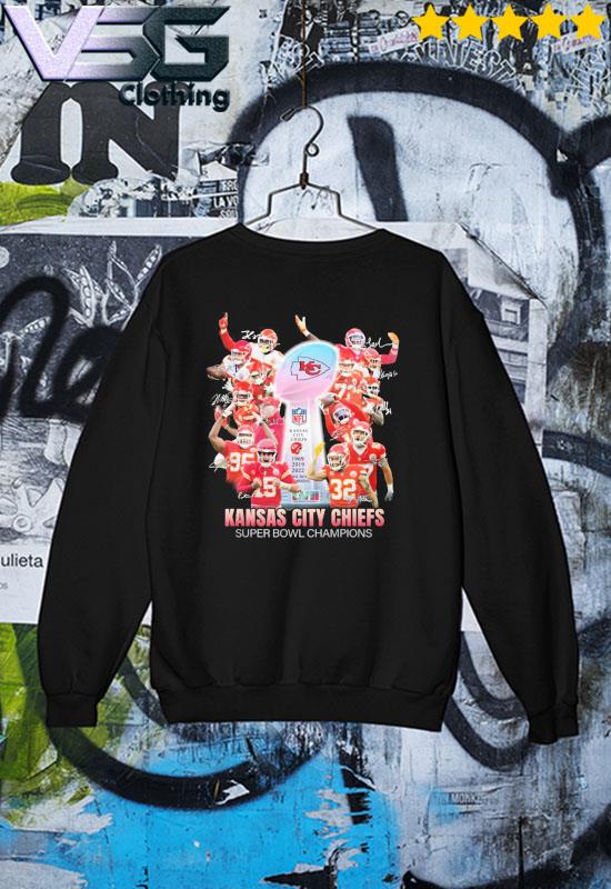 Kansas City Chiefs NFL 3x Super Bowl Champions signatures shirt, hoodie,  sweater, long sleeve and tank top