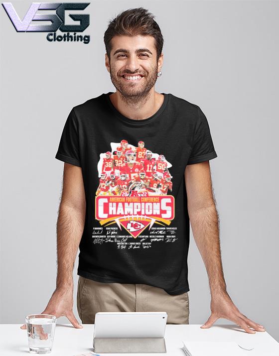 2023 American Football Conference Champions Kansas City Chiefs Signatures T- shirt, hoodie, sweater, long sleeve and tank top