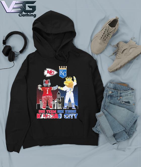 Kc wolf and sluggerrr one team one vision Kansas city Chiefs and royal shirt,  hoodie, sweater, long sleeve and tank top