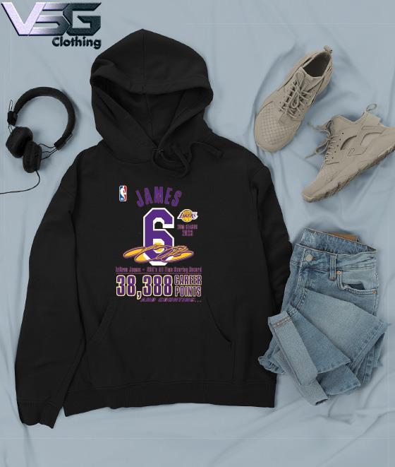 los angeles lakers Lebron james most points in nba history 2023 shirt,  hoodie, sweater, long sleeve and tank top