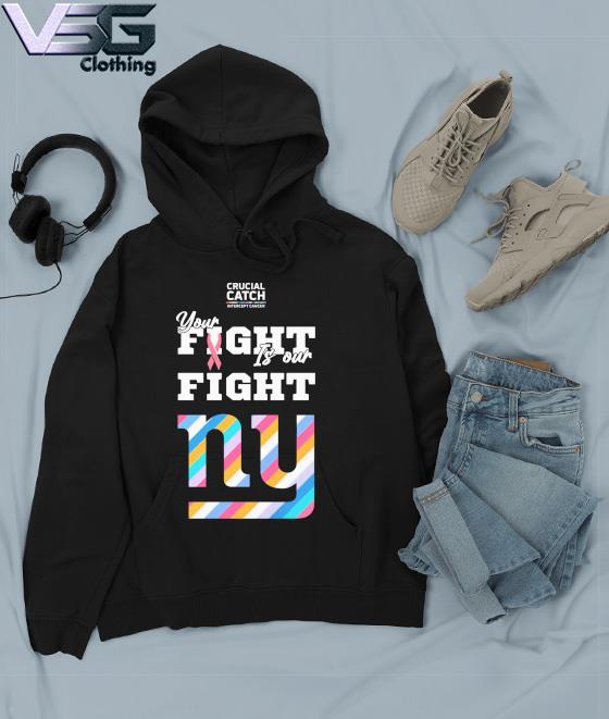 New York Giants Crucial Catch Intercept Cancer Fight Like A Giants shirt,  hoodie, sweater, long sleeve and tank top