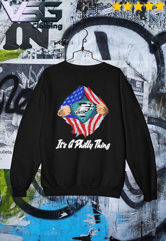 Blood Inside me Superman Philadelphia Eagles shirt, hoodie, sweater, long  sleeve and tank top