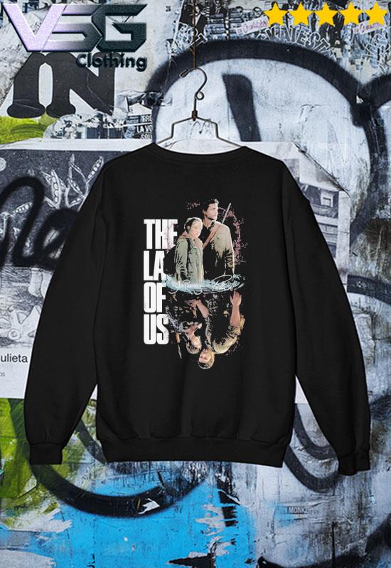 Official ellie and joel the last of us 2 wallpaper signatures shirt,  hoodie, sweater, long sleeve and tank top