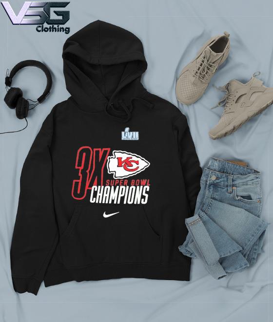 Official Kansas City Chiefs Nike Youth Three-Time Super Bowl Champions T- Shirt, hoodie, sweater, long sleeve and tank top