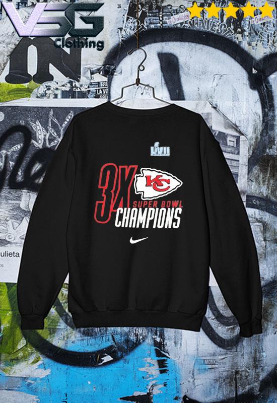 Official Kansas City Chiefs Nike Youth Three-Time Super Bowl Champions  T-Shirt, hoodie, sweater, long sleeve and tank top