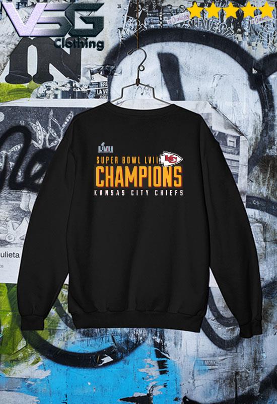 Official Kansas City Chiefs Super Bowl Lvii Champions Scoreboard Showcase  T-shirt Hoodie