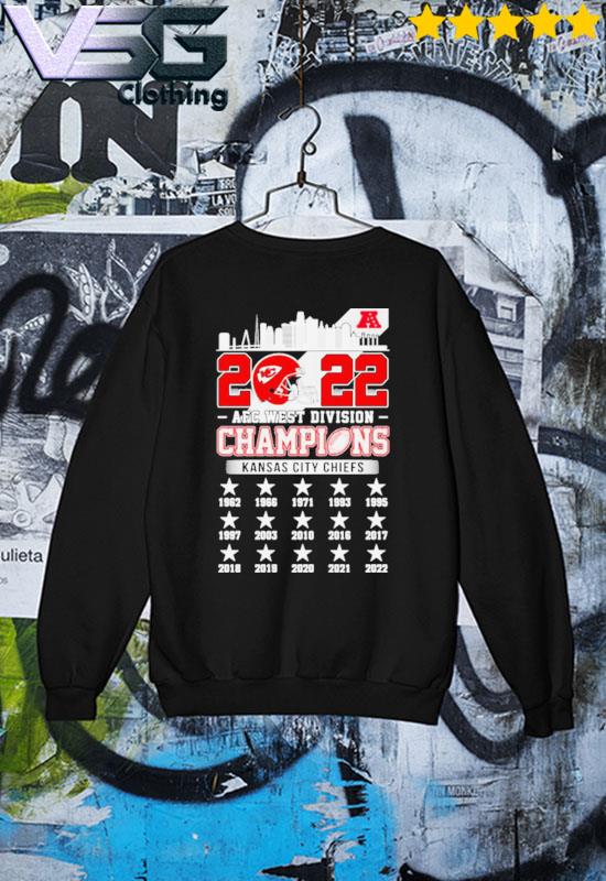 2022 AFC West Division Champions Kansas City Chiefs 1962-2022 Shirt,  hoodie, sweater, long sleeve and tank top