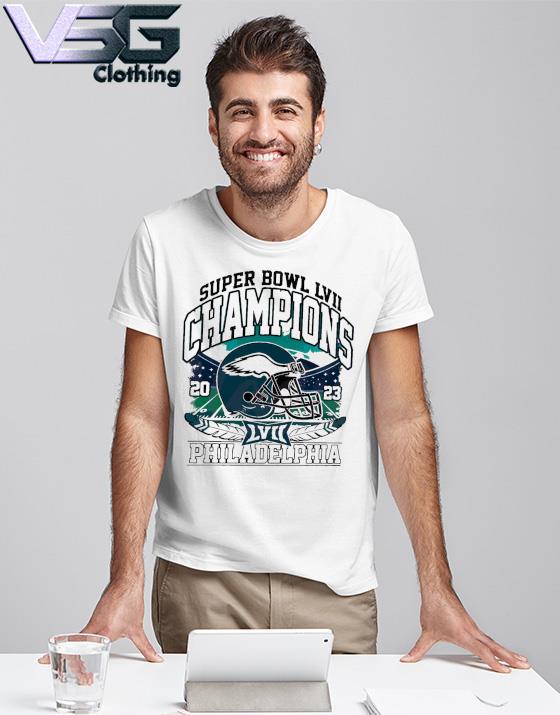 Philadelphia Eagles Champions Super Bowl 2023 Helmet Unisex Shirt - T-shirts  Low Price