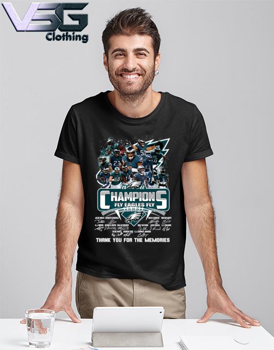 LVII super bowl champions thank you for the memories Philadelphia Eagles  signatures shirt, hoodie, sweater, long sleeve and tank top