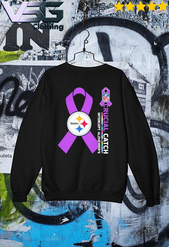 Pittsburgh Steelers NFL Crucial Catch Intercept Alzheimer's shirt, hoodie,  sweater, long sleeve and tank top