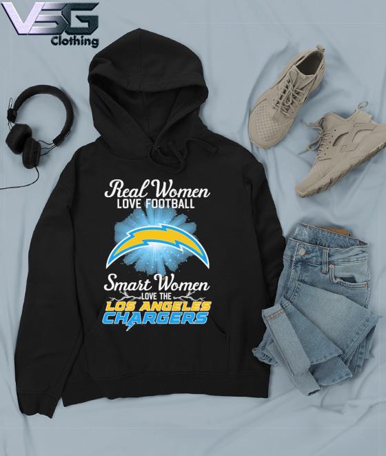 Real women love football smart women love the Los Angeles Chargers heart  logo gift shirt, hoodie, sweater, long sleeve and tank top