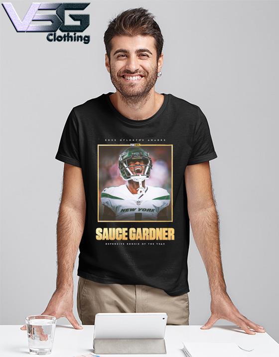 Defensive rookie of the year is sauce gardner shirt, hoodie, sweater, long  sleeve and tank top