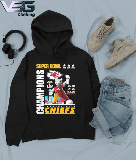 Super Bowl 1969 2019 2022 Champions Kansas City Chiefs 38 Philadelphia  Eagles 35 K. C. Wolf shirt, hoodie, sweater, long sleeve and tank top