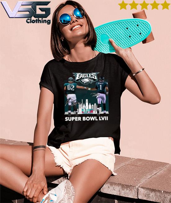 Jalen hurts philadelphia eagles women's super bowl lviI plus shirt